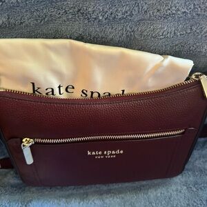 Kate Spade Maroon Hudson Crossbody